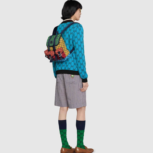 グッチ 21SS*GG マルチカラー スモール バックパック 偽物 658783 2UZBN 3280